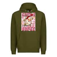 Army Green santas favorite nurse Premium Hoodie - MaliasSmallBusiness