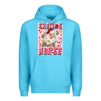 Ocean Blue santas favorite nurse Premium Hoodie - MaliasSmallBusiness