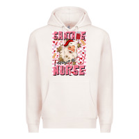 Pale Pink santas favorite nurse Premium Hoodie - MaliasSmallBusiness