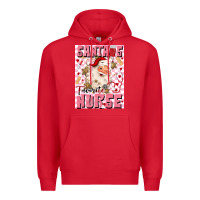 Red santas favorite nurse Premium Hoodie - MaliasSmallBusiness