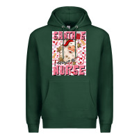Sports Green santas favorite nurse Premium Hoodie - MaliasSmallBusiness
