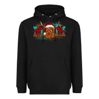 Black christmas mom highland cow Heavyweight Hoodie - BarkalooDesign