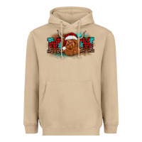 Mushroom christmas mom highland cow Heavyweight Hoodie - BarkalooDesign