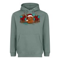 Sage christmas mom highland cow Heavyweight Hoodie - BarkalooDesign