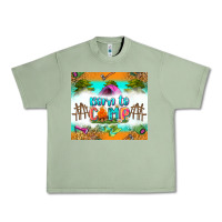Oil Green born to camp Urban Heavy Tee - Zillion Design Studio