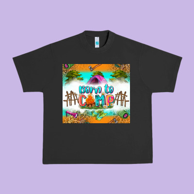 Born To Camp Urban Heavy Tee Designed By Zillion Design Studio