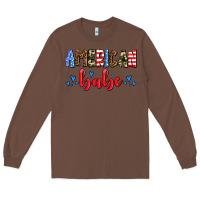 Chestnut American babe Long Sleeve Tee - AdoDesignShop