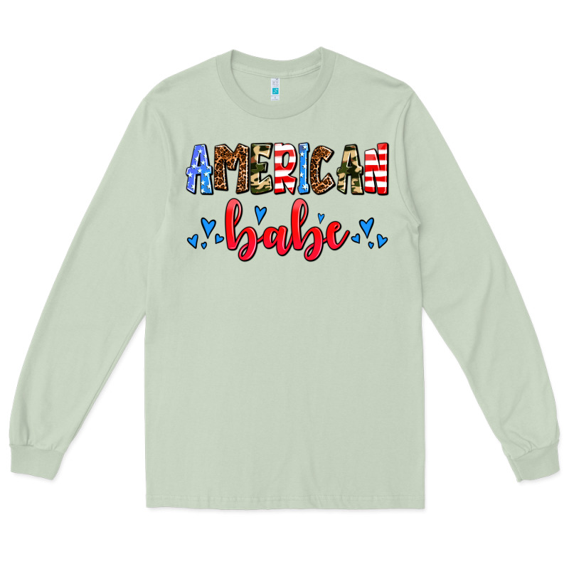 American Babe Long Sleeve Tee by AdoDesignShop | Teevron