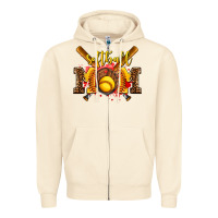 Sandshell softball mom Zipper Hoodie - AdoDesignShop