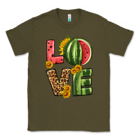 Army Green love watermelon Classic Tee - HRA Design Shop