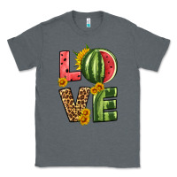 Charcoal Heather love watermelon Classic Tee - HRA Design Shop