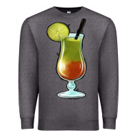 Charcoal Heather Margarita Glass Premium Sweatshirt - Jasminsmagicworld