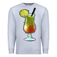 Heather Grey Margarita Glass Premium Sweatshirt - Jasminsmagicworld