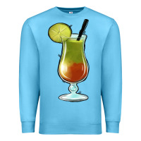 Ocean Blue Margarita Glass Premium Sweatshirt - Jasminsmagicworld