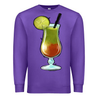 Purple Margarita Glass Premium Sweatshirt - Jasminsmagicworld