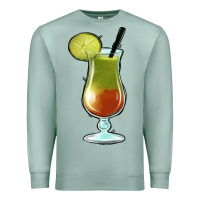 Seafoam Margarita Glass Premium Sweatshirt - Jasminsmagicworld