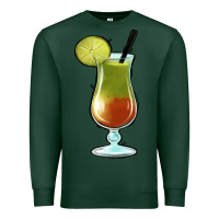 Sports Green Margarita Glass Premium Sweatshirt - Jasminsmagicworld