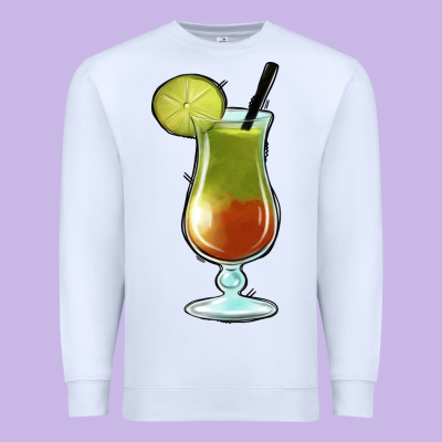 Margarita Glass Premium Sweatshirt Designed By Jasminsmagicworld