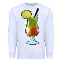 White Margarita Glass Premium Sweatshirt - Jasminsmagicworld