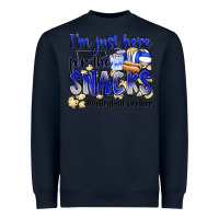 Navy im just here for the snacks volleyball brother Heavyweight Sweatshirt - Zillion Design Studio