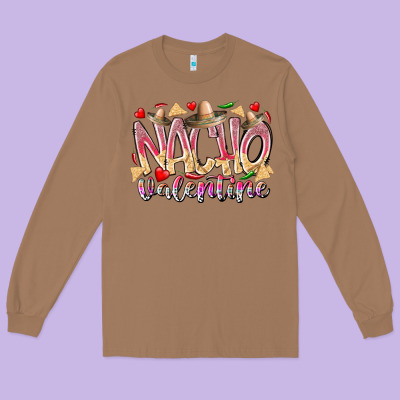 Nacho Valentine Long Sleeve Tee Designed By Racoondesign