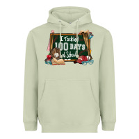 Matcha I tacked 100 days school Baseball Heavyweight Hoodie - NancyCooperArtShop