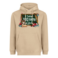 Mushroom I tacked 100 days school Baseball Heavyweight Hoodie - NancyCooperArtShop