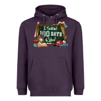 Plum I tacked 100 days school Baseball Heavyweight Hoodie - NancyCooperArtShop