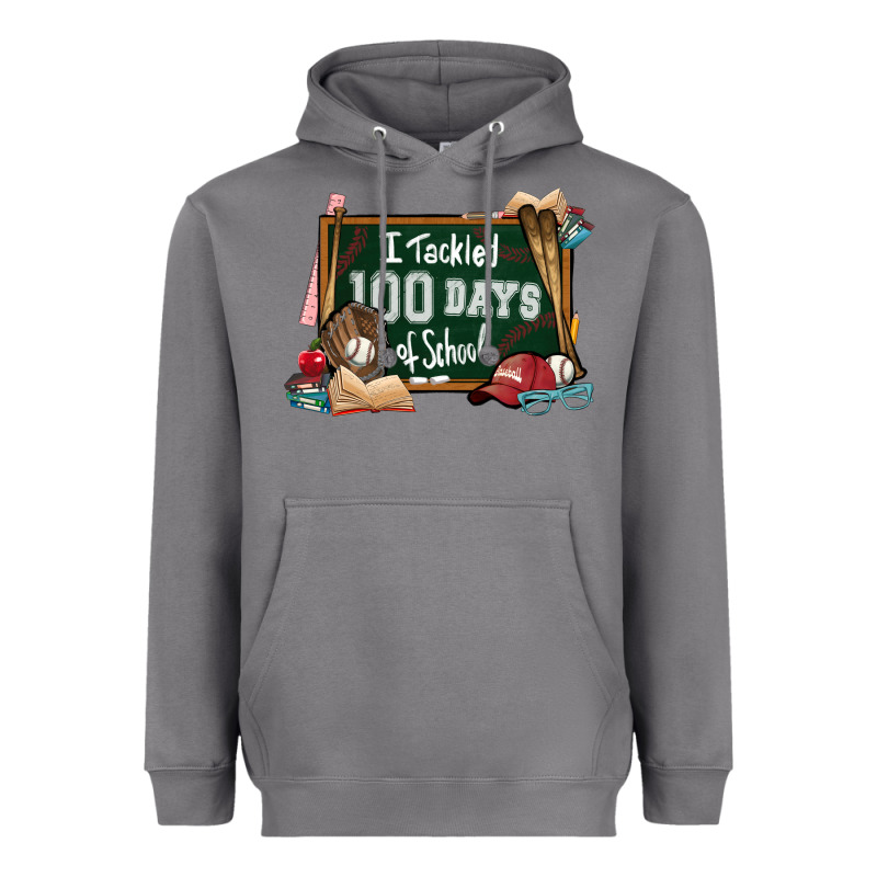 I Tacked 100 Days School Baseball Heavyweight Hoodie by NancyCooperArtShop | Teevron