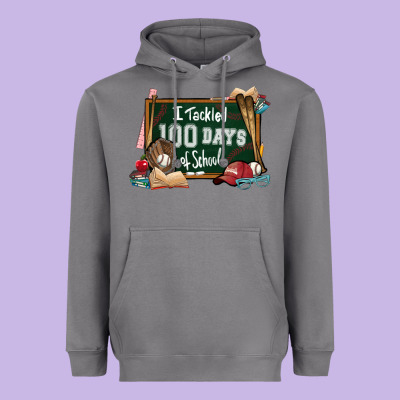 I Tacked 100 Days School Baseball Heavyweight Hoodie Designed By Nancycooperartshop