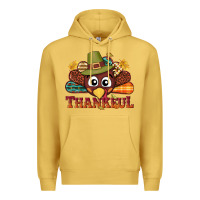 Antique Gold western thankful thanksgiving turkey Premium Hoodie - NancyCooperArtShop