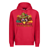 Cardinal western thankful thanksgiving turkey Premium Hoodie - NancyCooperArtShop