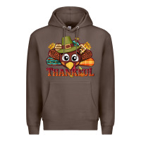 Coffee western thankful thanksgiving turkey Premium Hoodie - NancyCooperArtShop