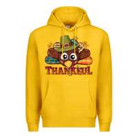 Lemon western thankful thanksgiving turkey Premium Hoodie - NancyCooperArtShop