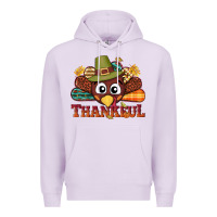 Lilac western thankful thanksgiving turkey Premium Hoodie - NancyCooperArtShop