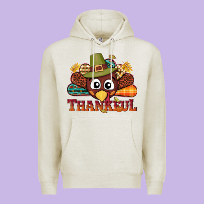 Western Thankful Thanksgiving Turkey Premium Hoodie Designed By Nancycooperartshop