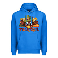 True Royal western thankful thanksgiving turkey Premium Hoodie - NancyCooperArtShop
