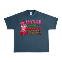 Midnight Navy mother hustler wt a side of coffee Urban Heavy Tee - texasbilliewilder