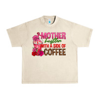 Sandshell mother hustler wt a side of coffee Urban Heavy Tee - texasbilliewilder