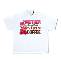 White mother hustler wt a side of coffee Urban Heavy Tee - texasbilliewilder