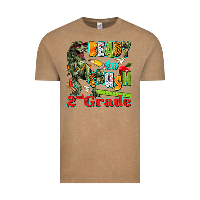 Ready To Crush Second Grade Vintage Tee by texasbilliewilder | Teevron
