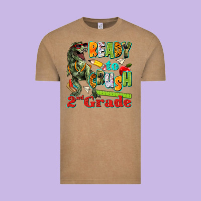 Ready To Crush Second Grade Vintage Tee Designed By Texasbilliewilder