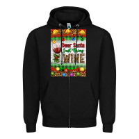 Black Christmas Dear Santa Just Bring Wine Zipper Hoodie - Artiststas