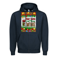 Navy Christmas Dear Santa Just Bring Wine Zipper Hoodie - Artiststas