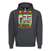 Smoke Christmas Dear Santa Just Bring Wine Zipper Hoodie - Artiststas