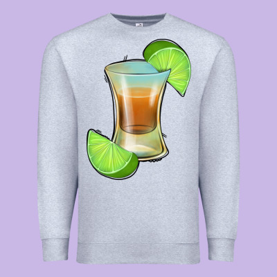 Tequila Shot Premium Sweatshirt Designed By Jasminsmagicworld