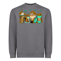 Storm sunflowers coffee cups Heavyweight Sweatshirt - Zillion Design Studio