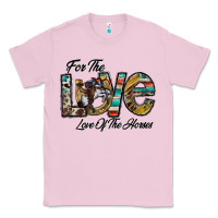 Bubblegum Pink for the love love of the horses Classic Tee - CowhideDigitalArt
