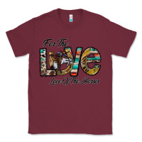 Burgundy for the love love of the horses Classic Tee - CowhideDigitalArt