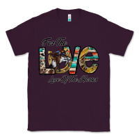 Plum for the love love of the horses Classic Tee - CowhideDigitalArt
